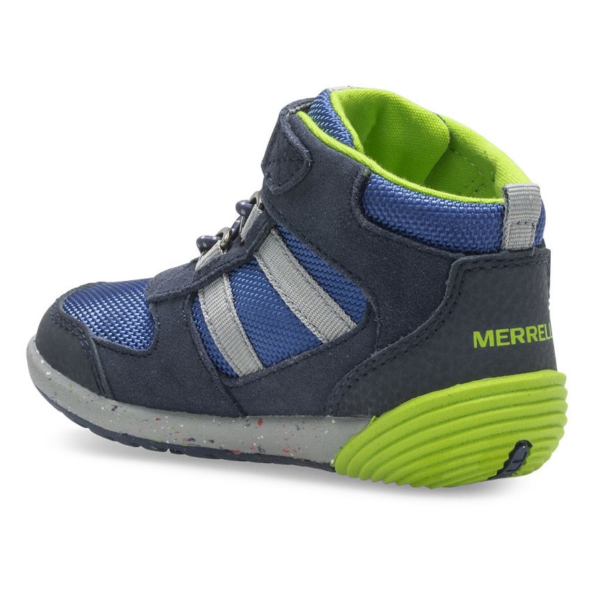 Basket Merrell Bare Steps Ridge Jr Hiker Bleu Marine Enfant | J.I.LHST